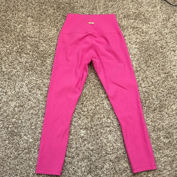 Zyia Capri Leggings Ribbed Pink size 4 - Picture 6 of 10